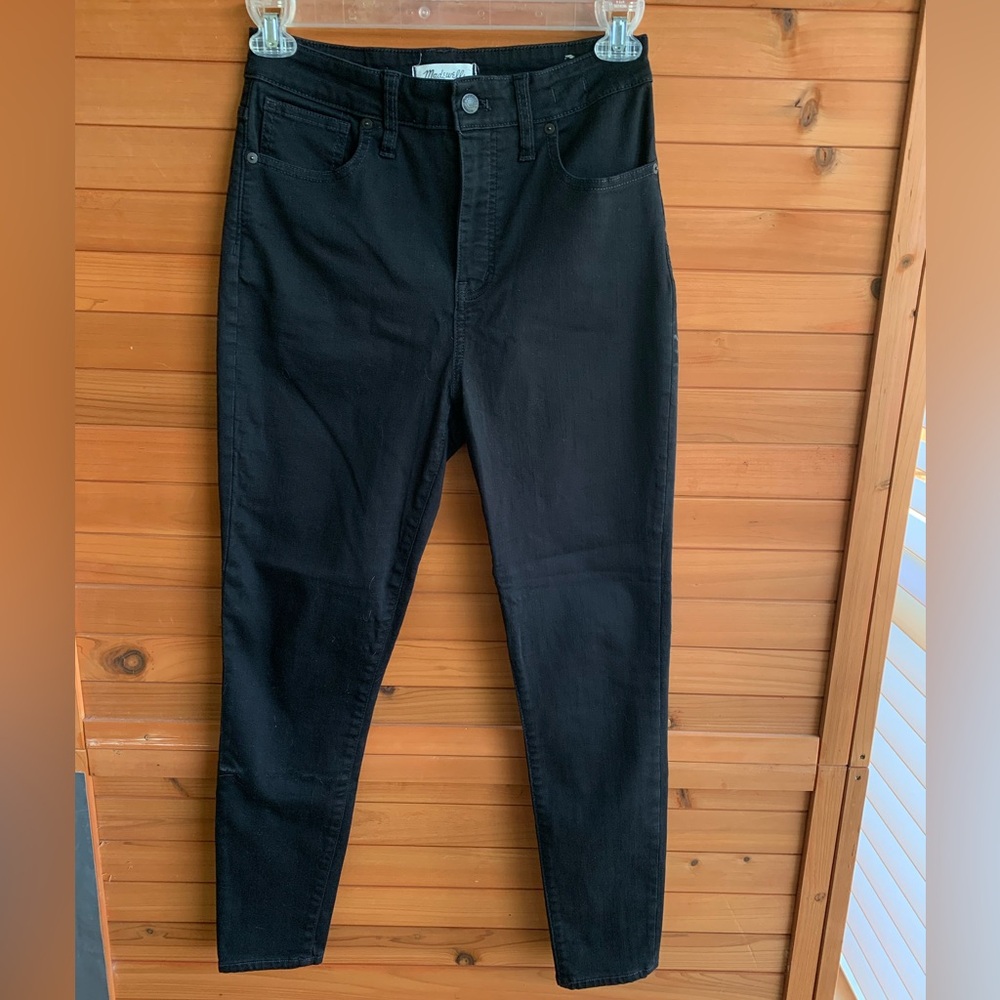 Madewell Curvy High Rise Skinny Black Pants Size 29